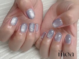 マグネット　ブルー　リボン