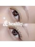 エクステ120本+&healthy（まつぱ）♪アイシャンプー付