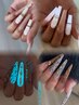【スカルプ】Autumn☆★NAIL蓄光デザスカ