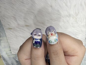 新宿３dネイル にじさんじネイル