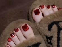 センスネイル 池袋店(Sense Nail)/クリスマス/冬ネイル/ボルドー