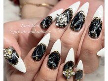 リノネイル(Lino Nail)/大理石ネイル/ロング/スカルプ