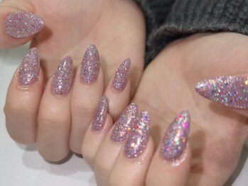 エイト アイラッシュアンドネイル 大宮店(eight)/まぜまぜフラッシュグリッター