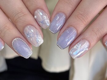 ニンニ(ninni)/パープルリボンネイル