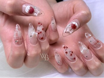 ネイルズ ウィスブランカ(Nails wisBlanca)/長さ出し/持ち込み/さくらんぼ