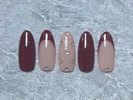 【冬ネイル】シンプルネイル