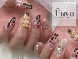 バレンタインネイル