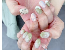 ～ぷっくりもやもやネイル～