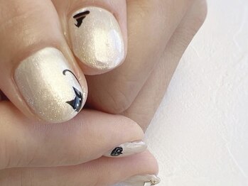 ヴィヴィアン ネイル(Vivian nail)/ハロウィン 秋 猫 ネイル