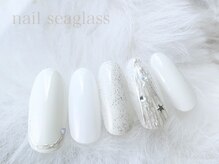 ネイル シーグラス(nail seaglass)/ほんのり☆大人クリスマスネイル