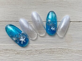 ネイルサロン マルラニ(Nailsalon malulani)の写真/【定額コース¥5900～】シンプル派必見！大人可愛いデザイン多数ご用意☆自爪を傷つけないパラジェル使用♪