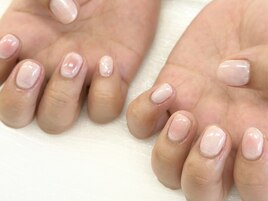 【森】シンプル チークネイル