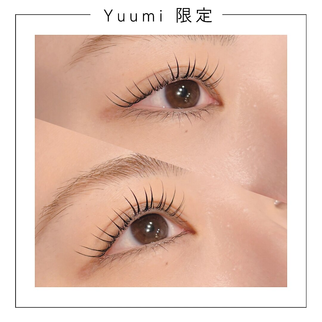 ☆Yuumi限定《ナチュラルに盛れる♪》デザインまつ毛パーマorパリジェンヌ