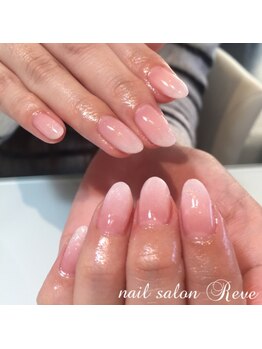 ネイルサロン レーヴ(NAIL SALON REVE)/ふんわりホワイトグラデーション