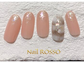 ネイルロッソ 浅草店/ミルキーベージュ