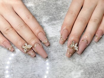 ベージュマットネイル Pg エム ネイル 本店 M Nail のフォトギャラリー ホットペッパービューティー