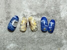 ひまわりとデニム