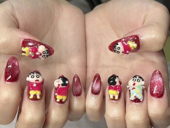 クレヨンしんちゃんネイル