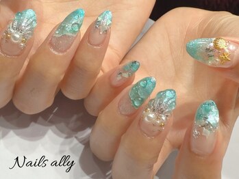 グリーンフレンチ×クリアリング