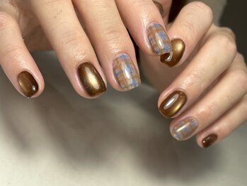 秋マグネット&チェック柄