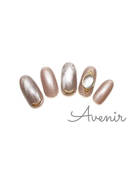 アヴィニール 表参道(Avenir)/大人マグネットネイル 