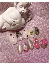 ピンクシュガーネイル(pink sugar nail)/キラキラ原宿系☆