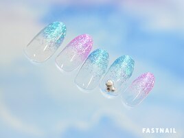 夏のシンプルネイル【11917】