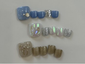 ネイルメゾン 天神店(NAIL MAISON)の写真/【￥7500 フットSコース】韓国系からトレンドデザインまで豊富にご用意♪　足元からかわいくしませんか？☆