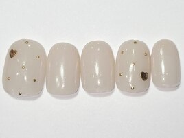 シンプルベージュドット￥5500