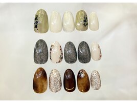 秋ネイルシンプル