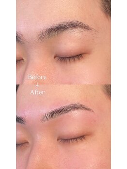 眉毛男子 新宿店/Before/After