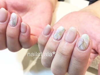 ネイルズ ララ(nails Lala)/大理石ネイル