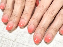 トレス ネイルサロン(3.tres.Nail Salon)/【ルミナスオレンジグラデ】