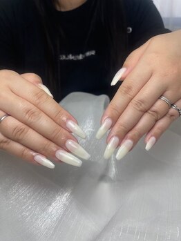 ミナミネイル(Minami Nails)/長さ出しchip+ワンカラ―¥7900