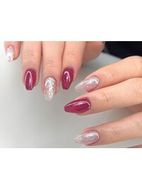 キラキラフラッシュネイル