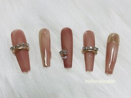 バレンタインネイル