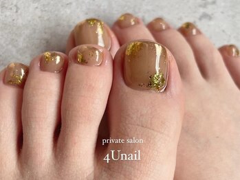 フォーユーネイル(4U nail)の写真/《足元から特別なおしゃれを＊》うるぷる質感、マグネット、オリジナルアートなどデザインも幅広く対応◎