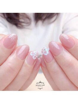 ピオニーネイル(peony nail)/グラデーションフラワー
