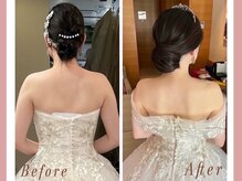 アティレ オオサカ(Attirer Osaka)/花嫁様の変化経過