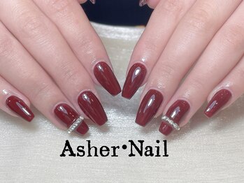 Asher ネイルサロン 横浜店/ワンカラー　パーツ別途追加