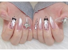 キアラネイルサロン/チップ長さだし持ち込みデザイン