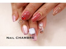 ネイル シャンブル(nail CHAMBRE)/パーツもりもりのちぐはぐネイル