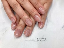 ネイルアトリエルカ(nail atelier LUCA)/W-450 大人可愛いぷっくりネイル