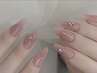 【長さ出し】チークネイル　 ¥12800