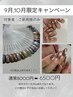 9月10月限定　マグネットネイル　¥8000→¥6500