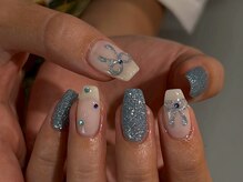 ファミーユネイル(Fameu nail)/ribbon design.