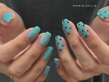 マリーネイルズ 表参道店(MARIE NAILS)/aoi指名¥7000 ドット 0601a