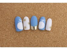 ネイルサロン ブランロール 白金店(Nail Salon Blanl'or)/ブルー☆オーナメント