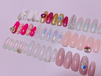 ストーン・パーツ付け放題