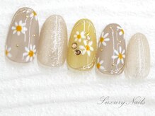 ラグジュアリーネイルズ アカバネ(Luxury Nails Akabane)/ガーリー*小花Nail